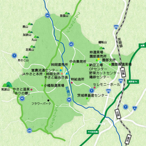 やさと全体マップ